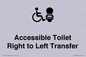 Accessible Toilet with Right to Left Transfer